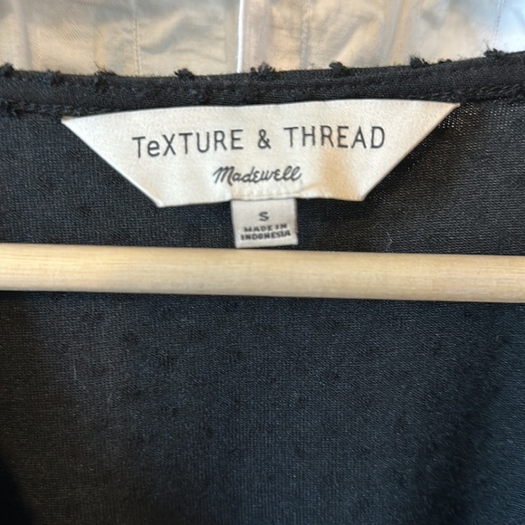 MADEWELL CLIP DOT SMOCKED CROSSOVER SHIRT SIZE S - Picture 9 of 11